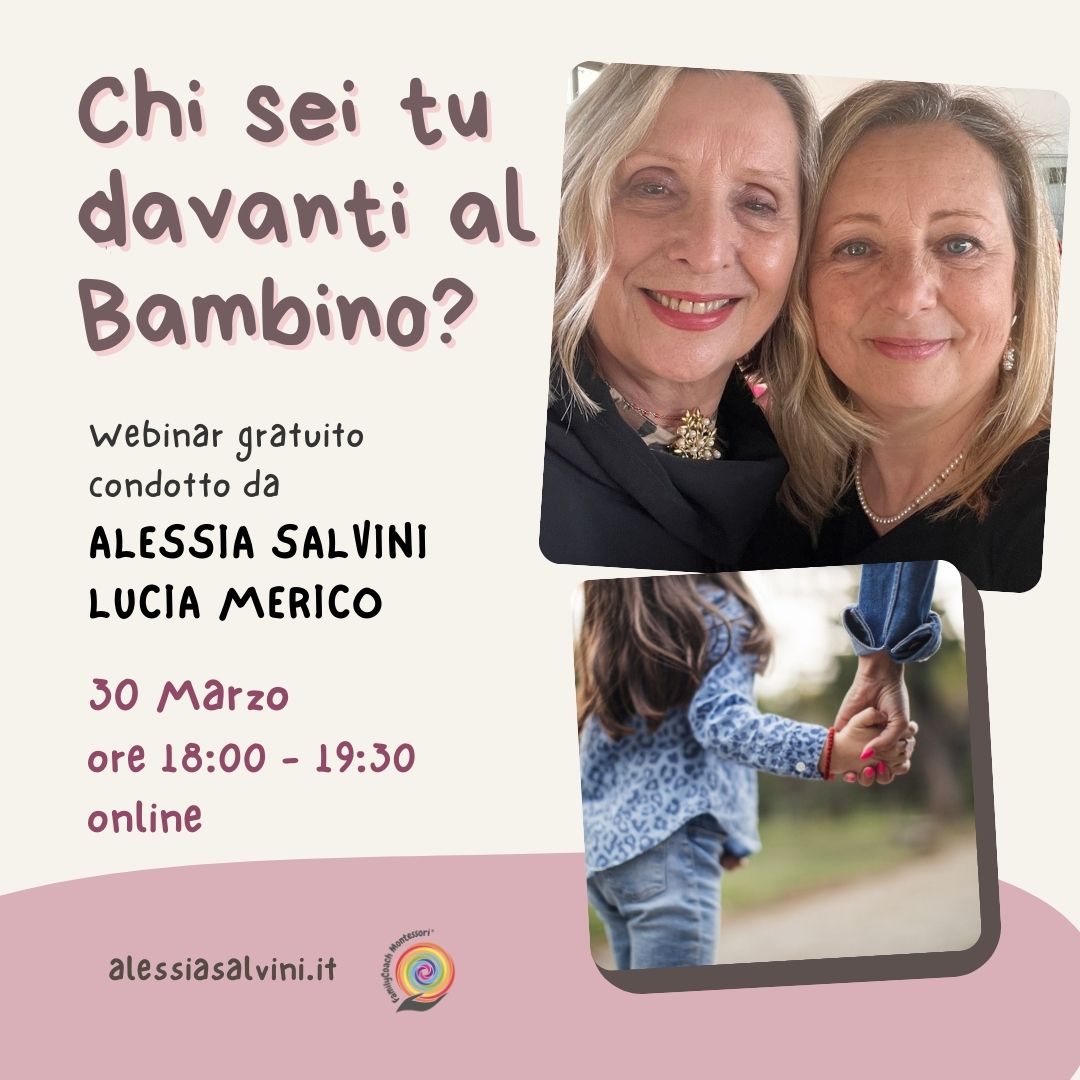 Cosa faremo in questo webinar-laboratorio montessoriano? Parleremo di un Montessori a 360° applicandolo in ogni ambito della nostra vita quotidiana. In quanti modi possiamo intervenire attraverso la filosofia montessoriana? Durante il webinar condividerò webinar chi sei tu davanti al bambino